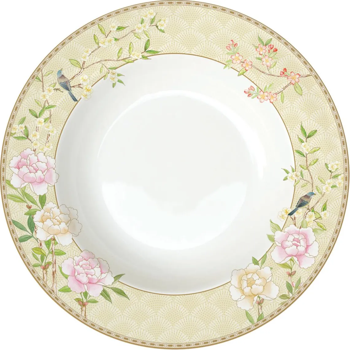 Assiette Creuse Ø 22,5 cm En Bone China PaLACE GARDEN FRESCO