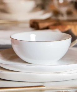 Coffret de 6 bols en porcelaine Ø 12 cm A WHITE