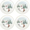 Ensemble de 4 assiettes à dessert CHALET
