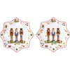 Ensemble de 2 assiettes àdessert Vintage NUTCRACKER