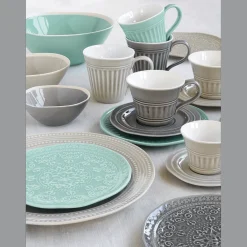 Ensemble de 2 bols à salade en porcelaine de 22,5×19,5 cm AQUA