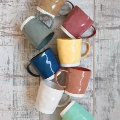 Ensemble de 6 tasses de 250 ml avec soucoupes en porcelaine INTERIORS BRICK