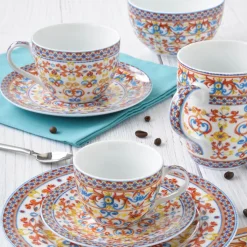 Ensemble de deux tasses MEDITERRANEO ORANGE