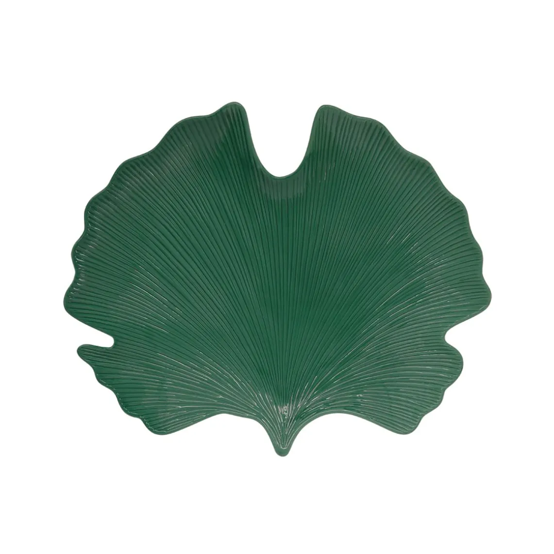 Feuille en porcelaine en forme de ginko, 35×29 cm TROPICAL LEAVES Gr