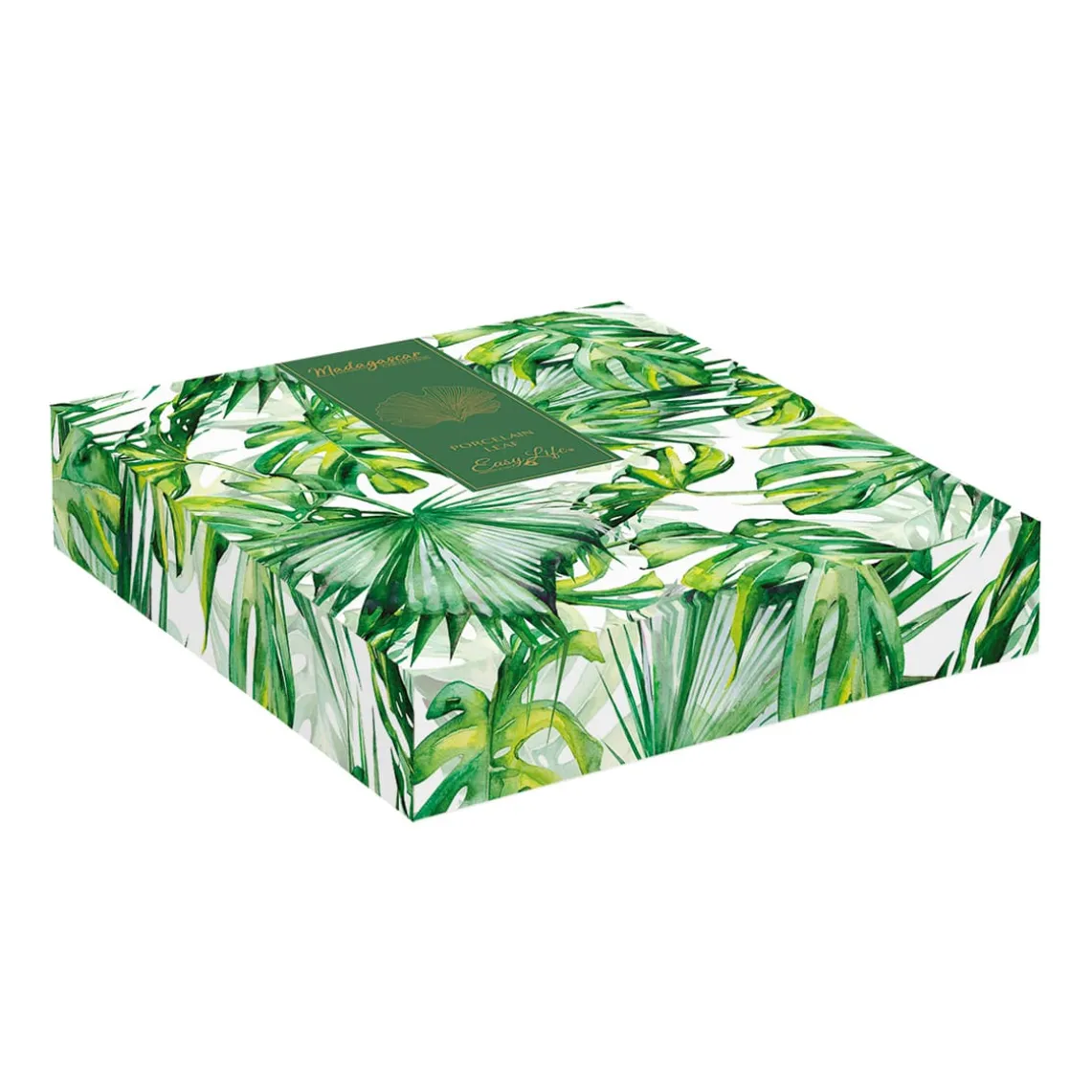 Feuille en porcelaine en forme de ginko, 35×29 cm TROPICAL LEAVES Gr