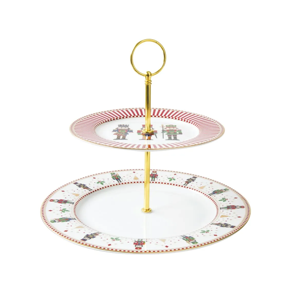 Plat à gâteau à deux étages NUTCRACKER