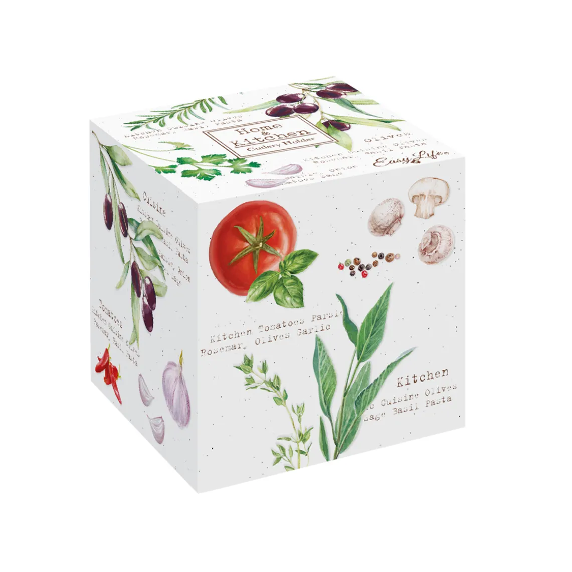Pot à couverts en porcelaine HOME & KITCHEN