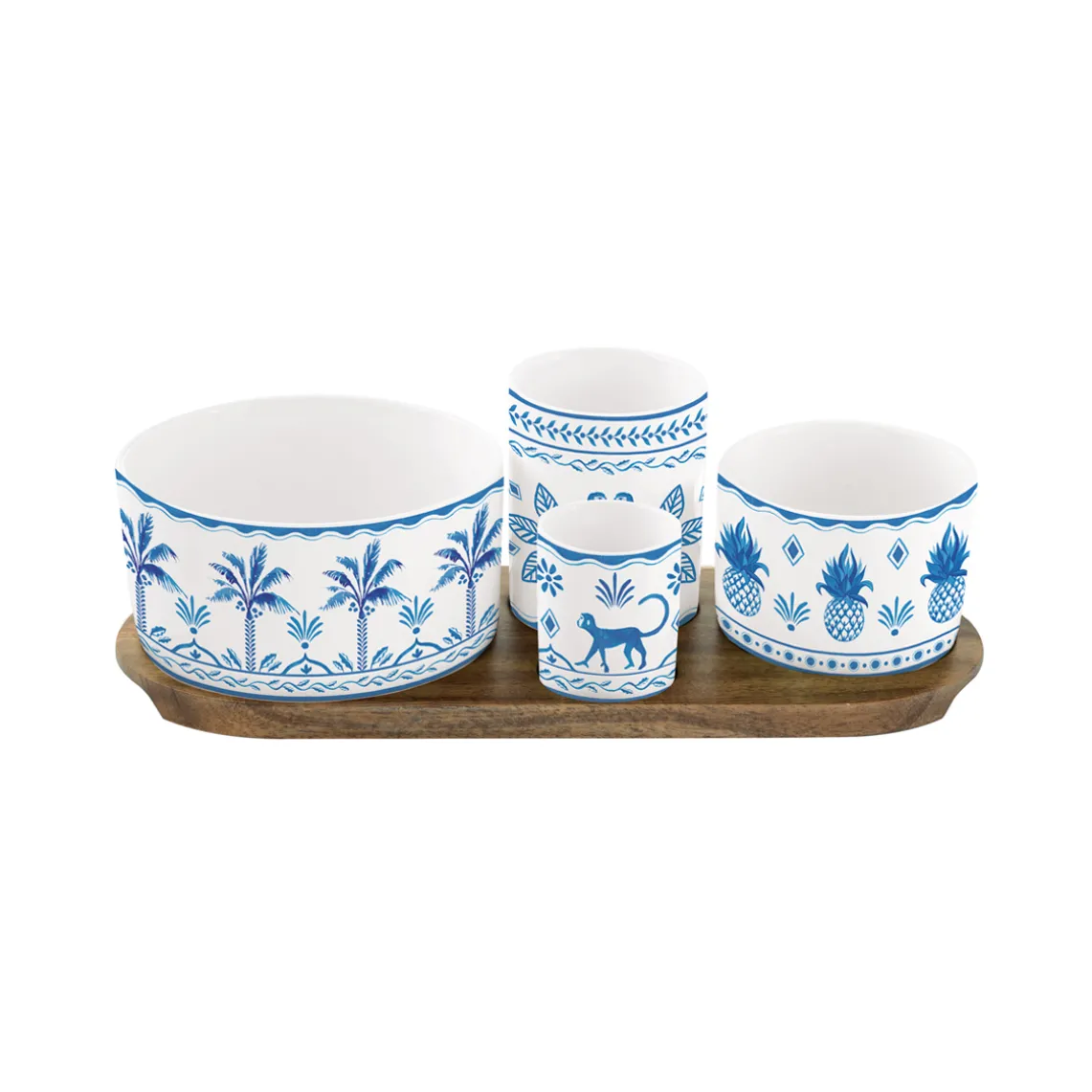 Set apéritif 4 bols bleus EXOTIC VIBES