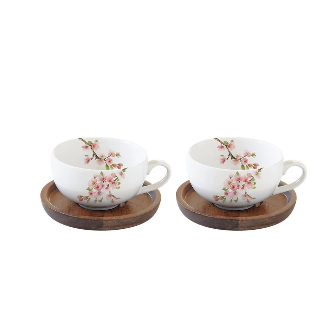 Set de 2 tasses avec soucoupes SAKURA