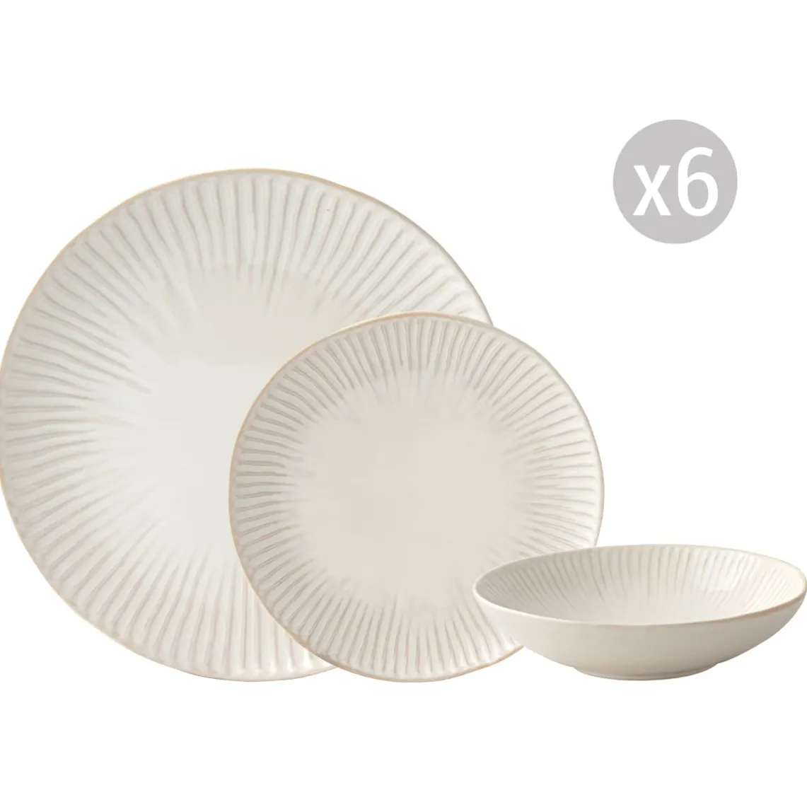 Set de vaisselle 18 pcs GALLERY WHITE