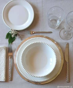 Set de vaisselle 18 pcs TIFFANY WHITE