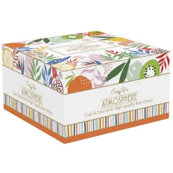 Tasse à petit-déjeuner avec assiette TUTTI FRUTTI