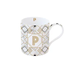 Tasse en porcelaine de 350 ml MONOGRAM P