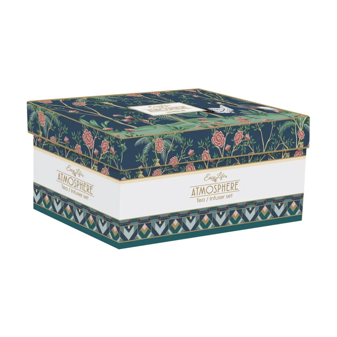Théière de 600 ml avec 2 tasses en porcelaine, dans une boîte cadeau MANDALAY